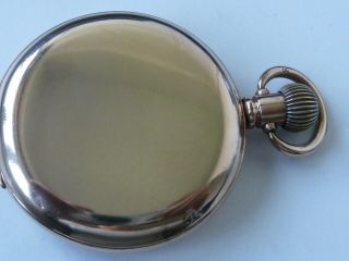 Vintage Full Hunter Pinnacle Pocket Watch.  Gold Plated Dennison Case