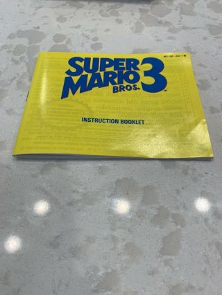 VINTAGE NINTENDO NES MARIO BROTHERS 3 WITH POSTER & INSTRUCTIONS 7