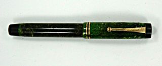 Vintage Parker Duofold Fountain Pen Jade Green