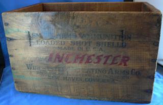 Vintage Winchester Small Arms Ranger Shotgun Shell Box 12 Gauge 2 5/8 Wood Crate 3