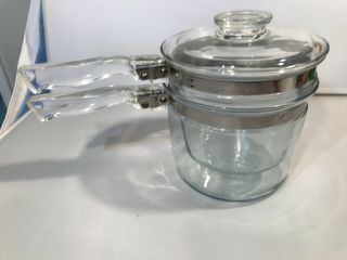 Vintage Pyrex Flameware 6283 1 1/2 Quart Double Boiler