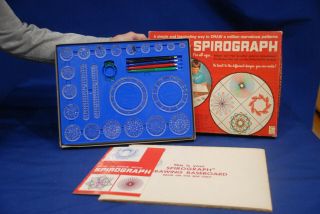 Vintage Kenner Spirograph Set With Blue Tray 1967