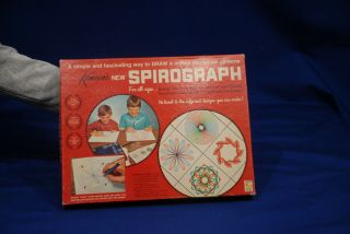 Vintage Kenner Spirograph Set with Blue Tray 1967 2