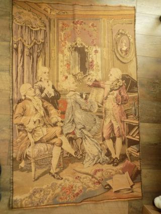Vintage Tapestry Wall Hanging Made in France 53 1/2 