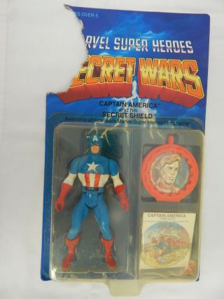 Marvel Vintage Secret Wars Captain America Package Unpunched