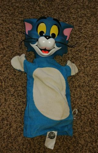 Vintage Mattel Hand Puppet - Talking Tom The Cat - From Tom & Jerry - 1965