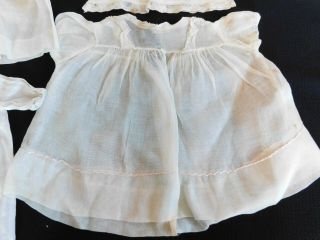 Antique & Vintage Cotton Doll Dress Lace Trimmed Clothes for Bisque Doll 4