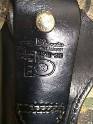 Vintage BUCHEIMER PACEMAKER BPM 28 Leather Holster FITS RUGER.  44 BLACKHAWK 8 5