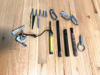 Vintage Climbing Gear: Rock Hand Drill And Parts
