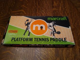 Vintage Marcraft Bantam Apta Platform Tennis Paddles (2)