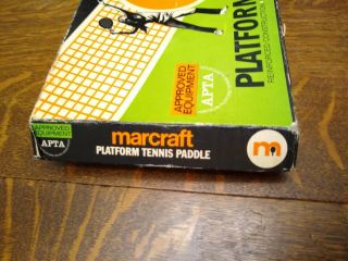 Vintage Marcraft Bantam APTA Platform Tennis Paddles (2) 2