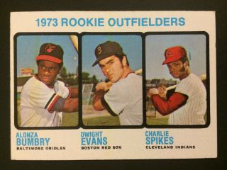 1973 Topps 614 Dwight Evans Rc Boston Red Sox Vintage Baseball Rookie Card Ex