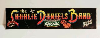 Vintage Charlie Daniels Band Skoal Bumper Sticker 14 " Country Music