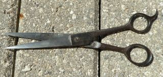 Vintage Antique Barber Shears Scissors Barber Hair Cutting Cutter Cmon Allegheny