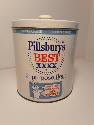 3 pc.  Vintage J.  L.  Clark Canister Set Flour Sugar & Coffee Pillsbury r453 2