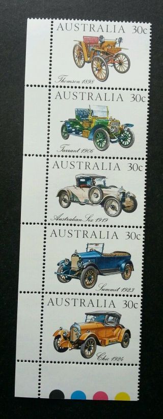 Australia Veteran And Vintage Car 1984 Transport Vehicle (stamp Color Code) Mnh