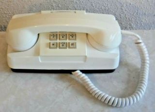 Automatic Electric Gte Vintage Starlight Push Button Dialpad Telephone In White