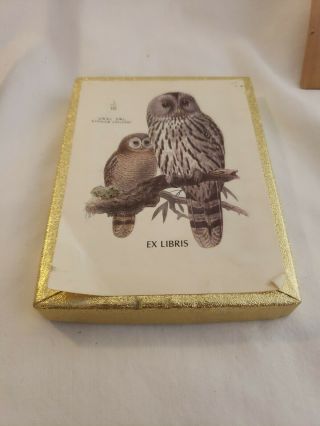 Vintage Antioch Great Owl Bookplates - Approx 45 Bookplate