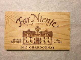 1 Rare Wine Wood Panel Far Niente Napa Vintage Crate Box Side 6/19 801