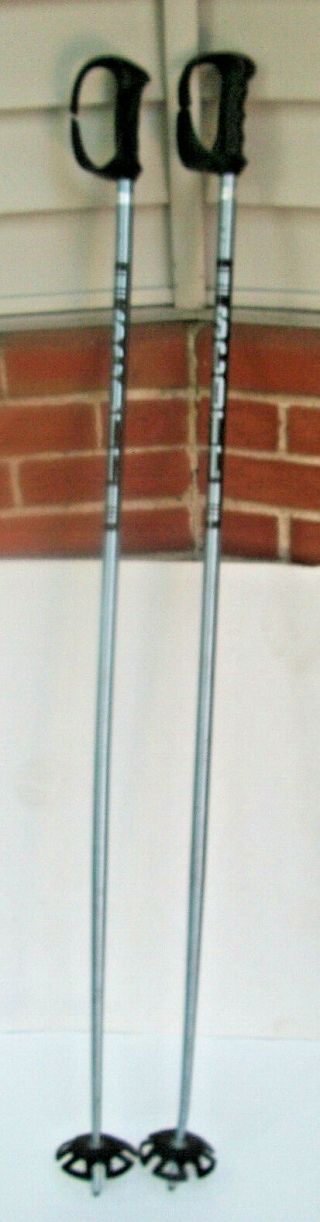 Vintage Scott Ski Poles Pistol Grips Lightweight Aluminum 52 " 132 Cm Blue Usa