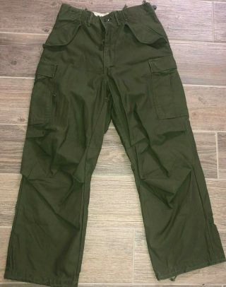 Vintage 1974 Us Army Combat Pants Trousers M1951 M - 51 Vietnam