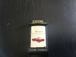 Vintage Zippo Chrome Lighter - 1991 Classic Corvette