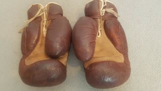 A Pair Vintage Boxing Gloves Frank Bryan London