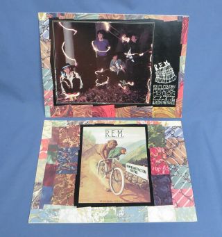 Six (6) Vintage R.  E.  M.  TOUR Programs ' 80s,  One (1) Sheet Music 2