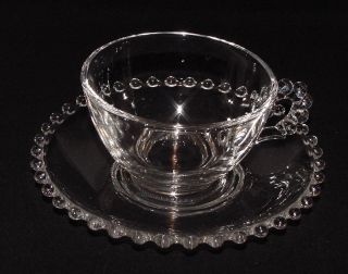 Perfect Vintage Imperial " Candlewick " Cup & Saucer - X12