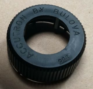 Vintage Bulova Accutron Watchmakers Black Watch Movement Holder 228