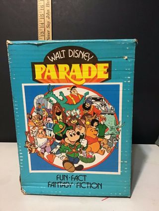 Vintage Complete 4 Volume Set Of The Walt Disney Parade Books 1970 Box Set