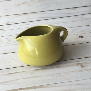Vtg Russel Wright Iroquois Casual China Creamer Avocado Yellow Mcm Kitchen