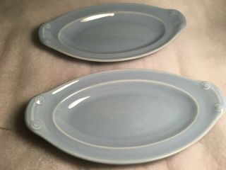 Vintage Luray Pastels By T.  S.  & T Light Blue Pickle Dishes