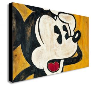 Mickey Mouse Vintage Canvas Wall Art Framed Print.  Various Sizes