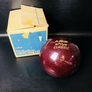 Vintage Amf Strikelike Bowling Ball No Holes 15.  5 Lbs