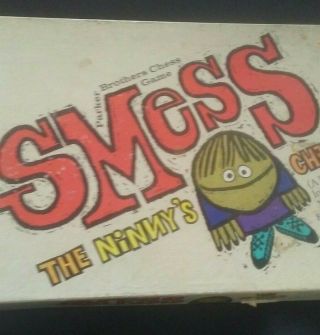 Vintage 1970 Smess The Ninnys Chess Board Game Complete Parker Brothers