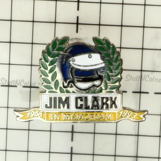 Jim Clark In Memoriam 1993 Vintage Lapel Pin