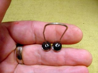 a pair vintage solid Glass Eyes size 9 mm teady bear taxidermy age 1910 Art A85 4