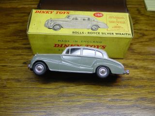 Vintage Dinky Toys No.  150 Silver Wraith Rolls Royce Box