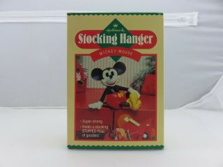 Hallmark Mickey Mouse Stocking Hanger Holder Vintage