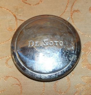 Antique Vintage De Soto Desoto Gas Cap Chrome