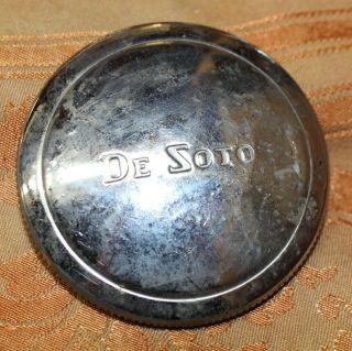 Antique Vintage De Soto DeSoto Gas Cap Chrome 2