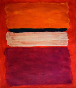 Vintage Abstract Painting Signed On The Back Mark Rothko,  Modern Art