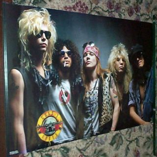 Guns & Roses Axl Rose Classic Vintage 1988 Group Poster