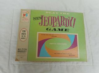 Vintage Milton Bradley Jeopardy Board Game Fifth Edition 4457 Complete 10,