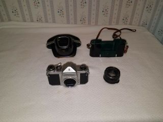 Vintage Honeywell Pentax H1a 35mm Camera With - Takumar 1:2/55 Lens And Case