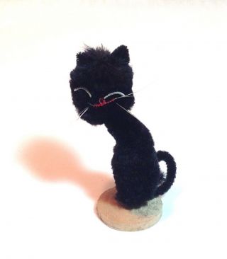 Vintage Halloween 12 BLACK CATS Chenille Pipe Cleaner Decor NMIB Purrrty Cool 4