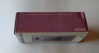 Vintage Nintendo Game Boy Micro purple EMPTY BOX/SHIPPER/MANUALS Japanese 2005 5