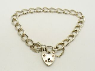 Vintage Sterling Silver Charm Bracelet - No Charms - 1973 - 7.  25 Inches