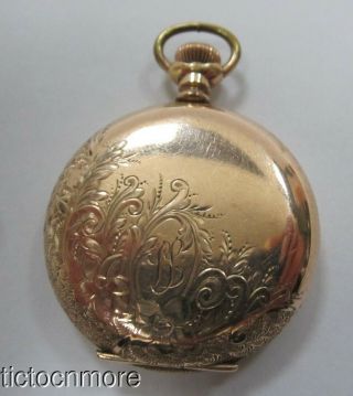 Antique United States Watch Co Ny Hunting Case Lapel Pendant Pocket Watch